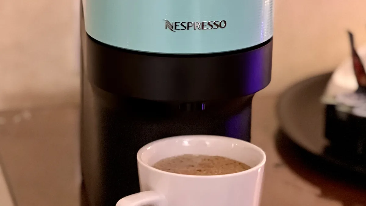 Nespresso Vertuo motorized brewing head and barcode ring